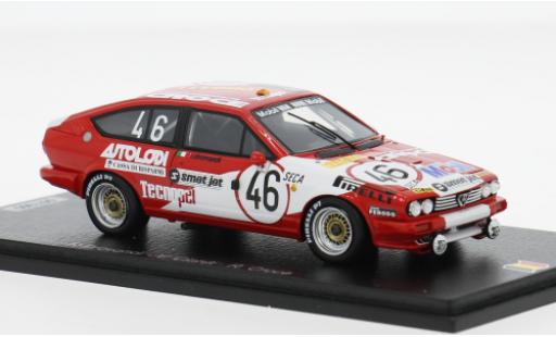 Modelauto Alfa Romeo Alfetta gtv6 V6 24h Spa 1982 #46 R.Drovandi/V.Ciardi 1/43 Spark