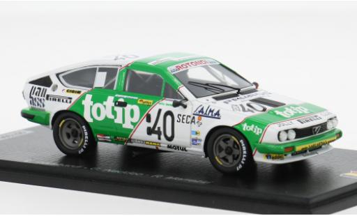 Modelauto Alfa Romeo Alfetta gtv6 V6 24h Spa 1983 #40 L.Lombardi/G.Naddeo 1/43 Spark