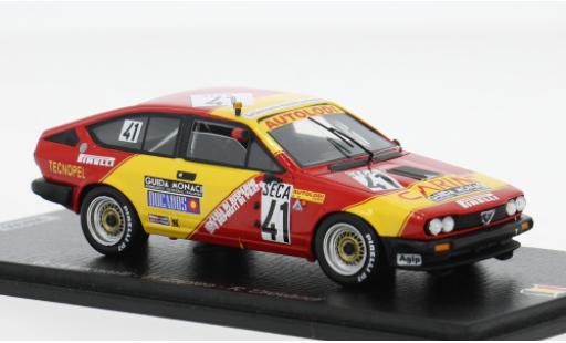 Modelauto Alfa Romeo Alfetta gtv6 V6 24h Spa 1983 #41 G.Brancatelli/E.Zapico 1/43 Spark