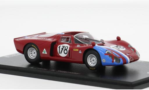 Modelauto Alfa Romeo 33.2 prototipo /2 Targa Florio 1968 #178 A.Pilette/R.Slotemaker 1/43 Spark