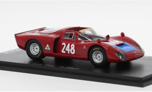 Modelauto Alfa Romeo 33.2 prototipo /2 Targa Florio 1969 #1969 E.Pinto/G.Alberti 1/43 Spark