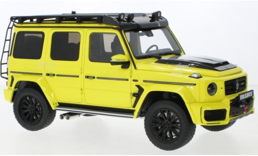 Modelauto Mercedes B G-Class Brabus AMG G63 geel /zwart 2020 1/18 Almost Real