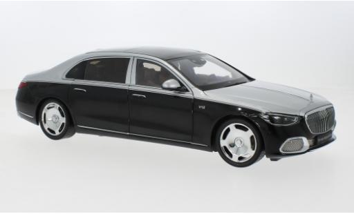 Modelauto Mercedes CLA Base Maybach S-classe d/zwart 2021 1/18 Almost Real