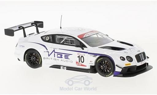 Modelauto Bentley Continental course GT3 RHD No.10 Jordan Witt Racing GT Cup 2016 J.Witt/D.Witt 1/43 Almost Real