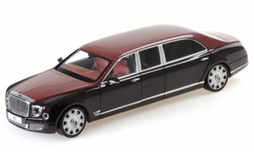 Modelauto Bentley Mulsanne Grand Limousine by Mulliner Sedan rood/rood 2017 1/18 Almost Real