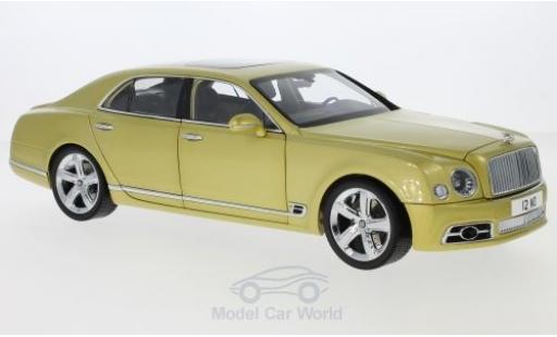Modelauto Bentley Mulsanne Speed gold 2017 1/18 Almost Real