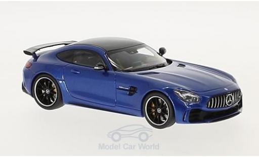 Modelauto Mercedes AMG GT GT R metallic blauw 2017 1/43 Almost Real