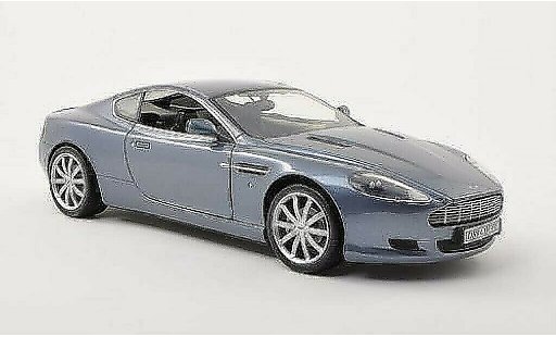 Aston Martin DB9 coupe 1/18 Motormax grijs-blauw 2006 modelauto