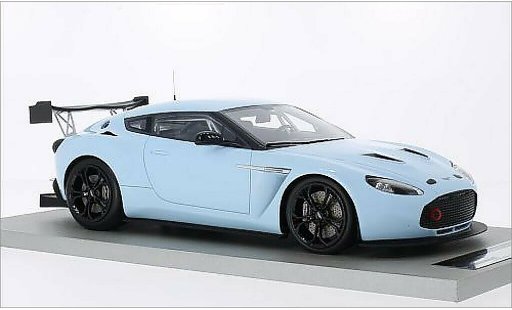 Aston Martin V12 Zagato coupe 1/18 Tecnomodel Zagato Race Presseversion blauw modelauto