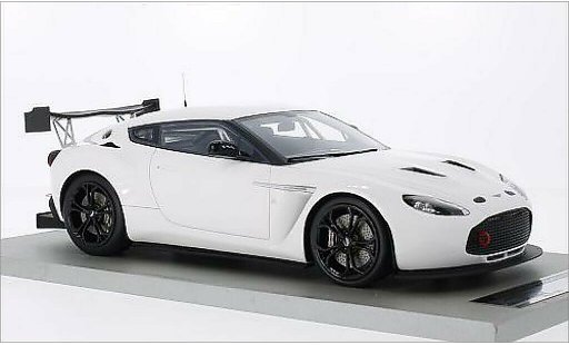 Aston Martin V12 Zagato coupe 1/18 Tecnomodel Zagato Race Presseversion wit modelauto