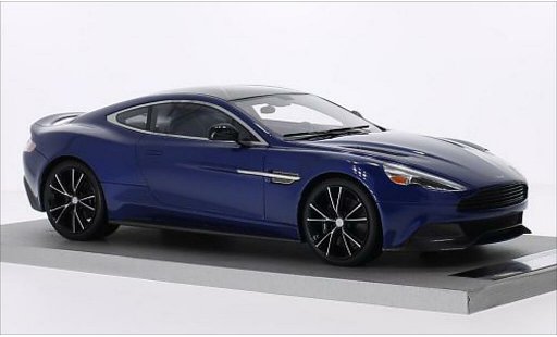 Aston Martin Vanquish coupe 1/18 Tecnomodel metallic blauw modelauto