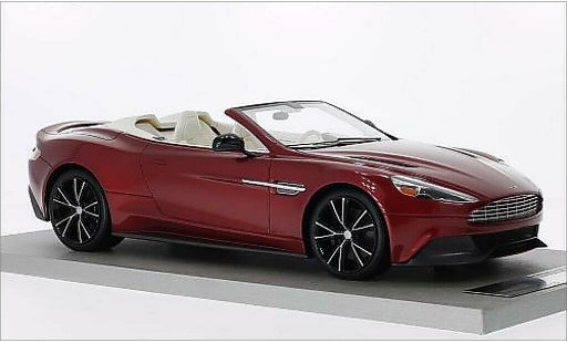 Aston Martin Vanquish volante 1/18 Tecnomodel rood 2014 modelauto
