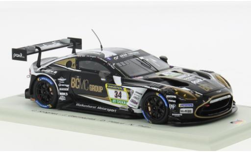 Modelauto Aston Martin Vantage gt3 evo AMR 24h N&Atilde;&frac14;rburgring 2024 Walkenhorst Motorsport #34 C.Krognes/J.Giermaziak 1/43 Spark