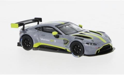 Modelauto Aston Martin Vantage gt3 grijs 1/64 Pop Race