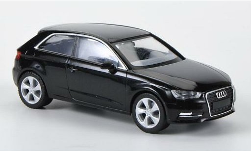 Audi A3 berline 1/87 Herpa (Typ 8V) zwart modelauto
