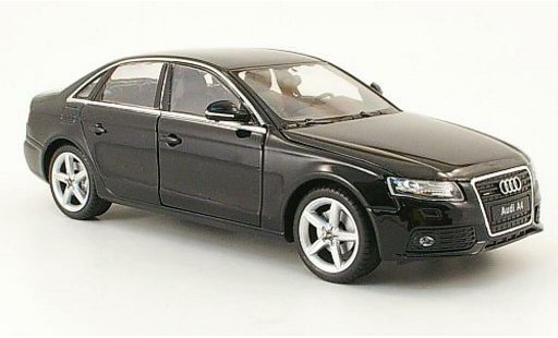 Audi A4 berline 1/24 Welly zwart 2009 modelauto