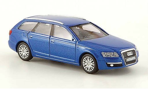 Audi A6 avant 1/87 Busch blauw CMD 2004 modelauto