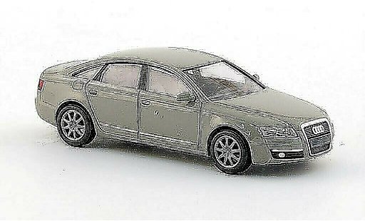 Audi A6 berline 1/87 Busch Sedan grijs modelauto