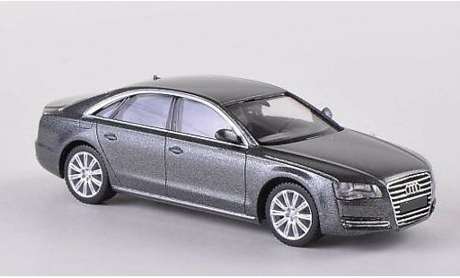 Audi A8 berline 1/87 Herpa (D4) grijs 2012 modelauto