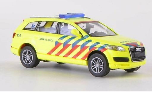 Audi Q7 secours 1/87 Wiking Ambulance Notarzt (NL) modelauto