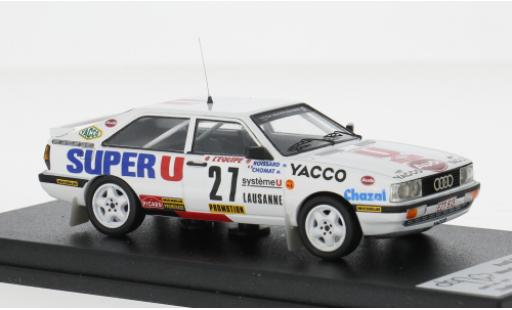 Modelauto Audi Quattro rallye Coupe Rally Monte Carlo 1987 #27 M.Chomat/M.Roissard 1/43 Trofeu