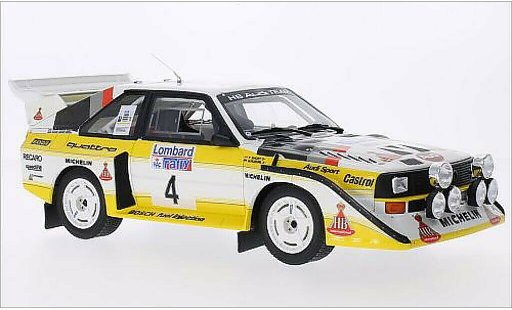 Audi Sport Quattro s1 1/18 Ottomobile No.4 HB Team HB Rally RAC Lombard 1985 modelauto