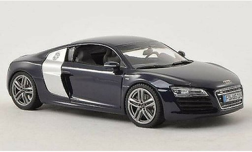 Audi R8 coupe 1/43 Schuco Facelift blauw modelauto