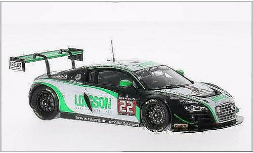 Audi R8 lms 1/43 Spark Ultra GTR No.22 Team Parker Racing Roze 24h Spa 2014 /L.Machitski modelauto