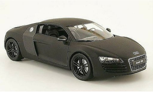 Audi R8 coupe 1/24 Welly mat-zwart modelauto