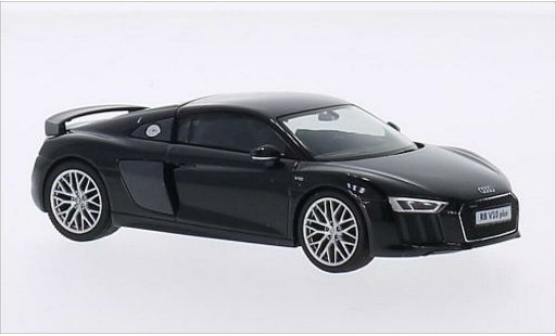 Audi R8 v10 plus 1/43 Herpa metallic zwart modelauto