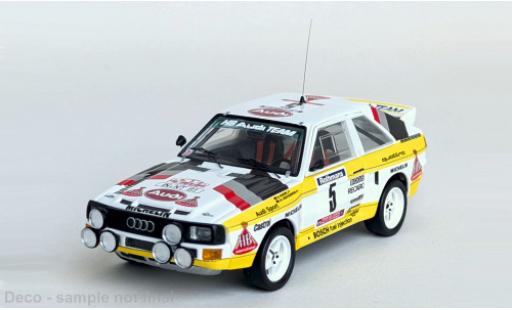 Modelauto Audi Sport Quattro coupe Tour de Corse 1985 #5 W.R&Atilde;&para;hrl/C.Geistd&Atilde;&para;rfer 1/43 Trofeu