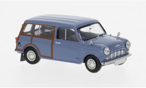 Modelauto Austin Mini countryman Austin blauw 1960 Woody 1/87 Brekina