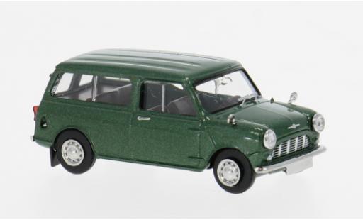 Modelauto Austin Mini countryman Austin turquoise 1960 Woody 1/87 Brekina