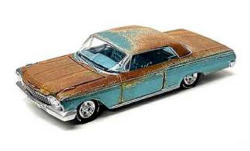 Modelauto Chevrolet Impala Sedan metallic turquoise/bruin 1972 1/64 Auto World