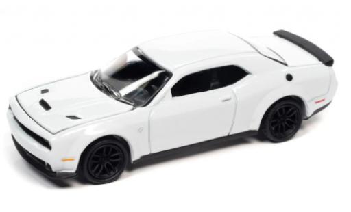 Modelauto Dodge Challenger SRT Hellcat wit 2018 1/64 Auto World
