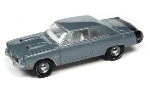 Modelauto Dodge Dart Swinger 340 Special metallic grijs 1971 1/64 Auto World