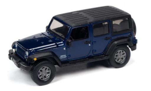 Modelauto Jeep Wrangler Limited JK Unlimited Sport blauw fonc&Atilde;&copy; 2018 1/64 Auto World