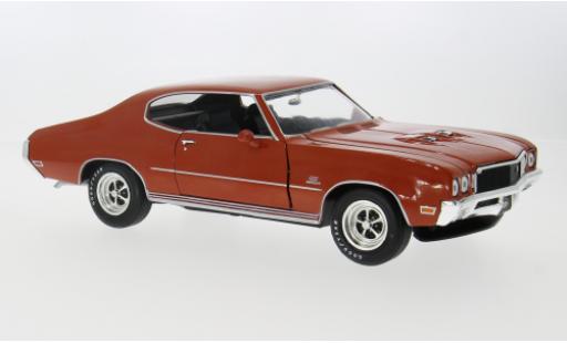 Modelauto Buick GS Coupe Hardtop metallic oranje 1972 1/18 Auto World