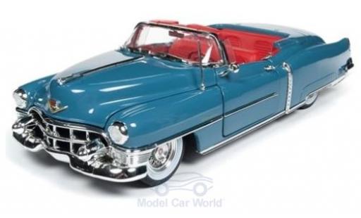 Modelauto Cadillac Eldorado Convertible Cabriolet blauw 1953 1/18 Auto World