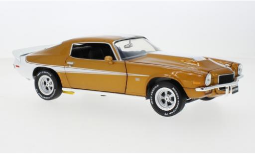 Modelauto Chevrolet Camaro tuning Baldwin Motion koper/wit 1973 1/18 Auto World