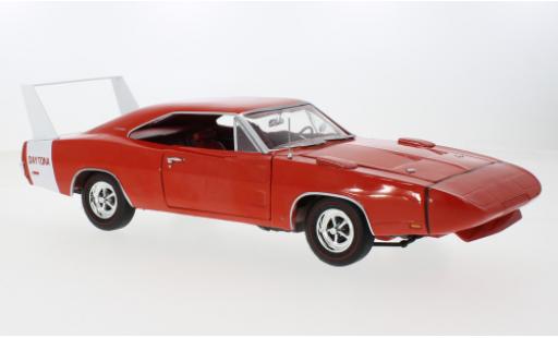 Modelauto Dodge Charger Daytona rood/wit 1969 1/18 Auto World