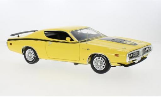 Modelauto Dodge Charger Super Bee geel 1971 1/18 Auto World