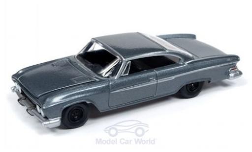 Modelauto Dodge Dart Phoenix metallic grijs 1961 Premium Series - Release 3 - Version B 1/64 Auto World