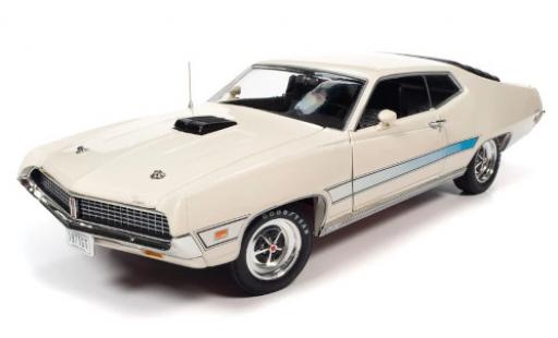 Modelauto Ford Torino Berlina wit/Dekor 1971 1/18 Auto World
