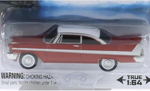 Modelauto Plymouth Fury Christine rood/wit Der Horrorfilm 1958 SilverScreen Moviecar 1/64 Auto World