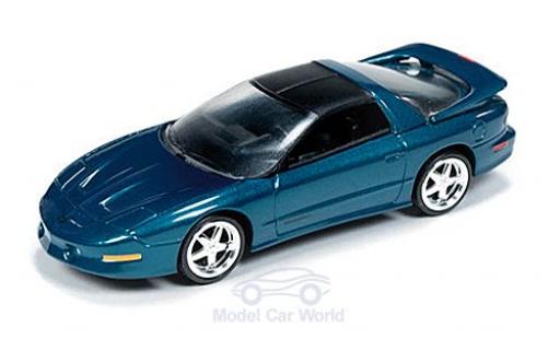 Modelauto Pontiac Firebird 1993 T/A metallic groen/mat-zwart 1/64 Auto World