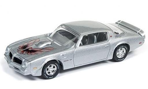 Modelauto Pontiac Firebird 1976 Trans Am grijs sans Vitrine 1/64 Auto World
