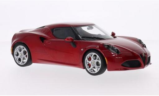 Modelauto Alfa Romeo 4C coupe metallic rood 2013 1/18 AUTOart