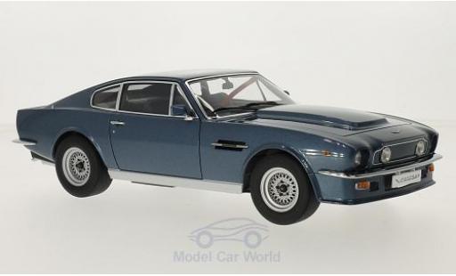 Modelauto Aston Martin V8 vantage metallic blauw RHD 1985 1/18 AUTOart