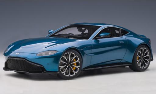 Modelauto Aston Martin Vantage coupe metallic blauw RHD 2019 1/18 AUTOart